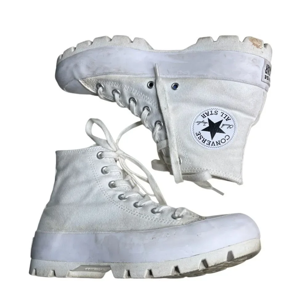 CONVERSE Chuck Taylor High Tops Sneakers Lugged Sole White Womens Size 7